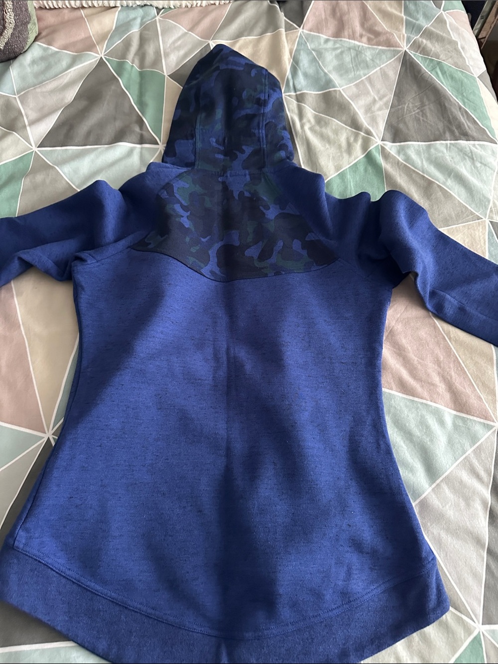Nike Women's Blue Hooded Full-Zip Sweatshirt - Picture 3 of 3